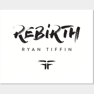 REBIRTH Logo (White) Posters and Art